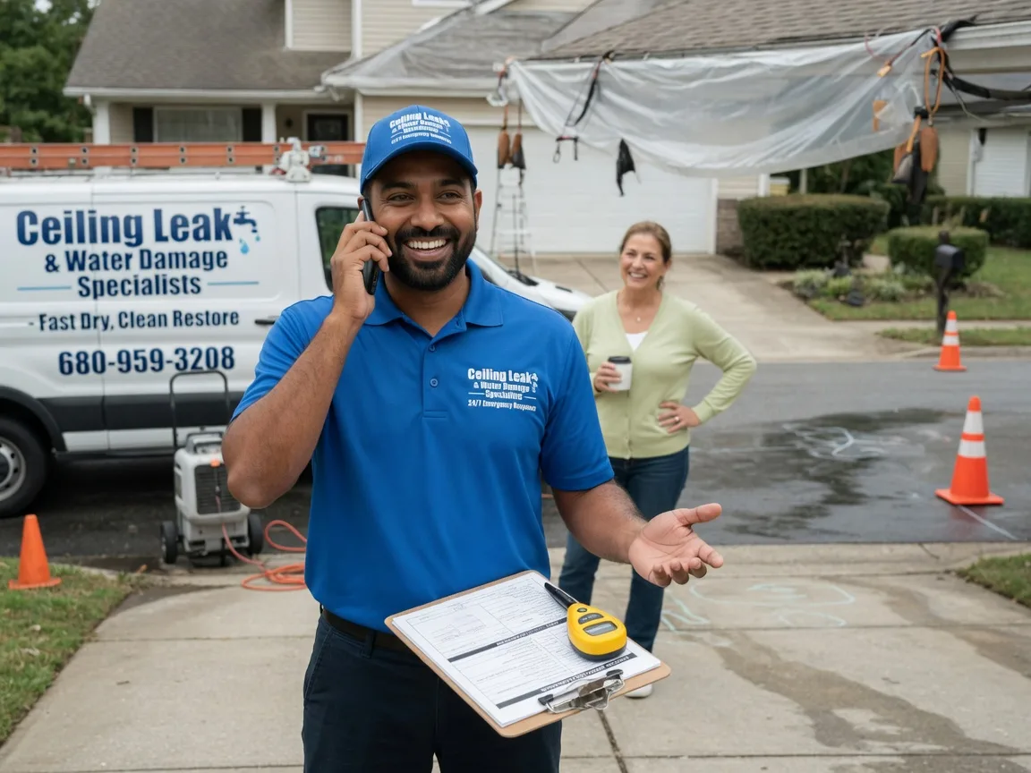 Ceiling Leak Cleanup Oark, AR FAQs